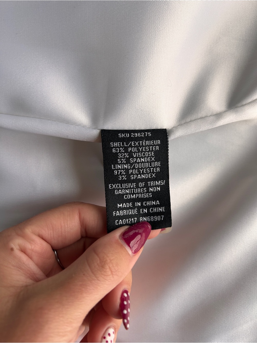 Le Château White Double-Breasted Belted Trench Coat (Wool) - Picture 4 of 11